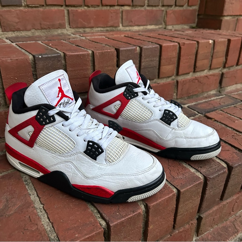 Air Jordan 4 Retro 'Red Cement Mens size 10 Sneakers